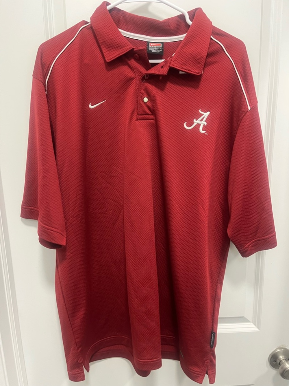 University Of Alabama Crimson Tide Nike Polo Men’s Large EUC Textures